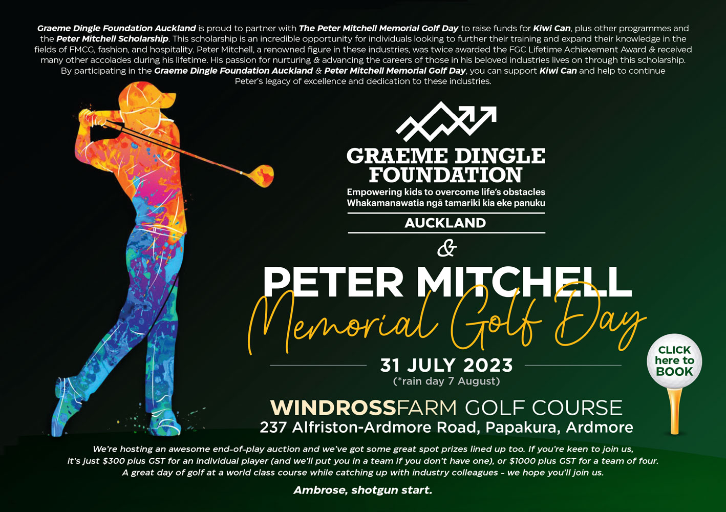 Peter mitchell Memorial Golf Day